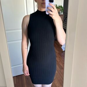 Ribbed Bodycon Urban Outfitters Mock Neck Dress